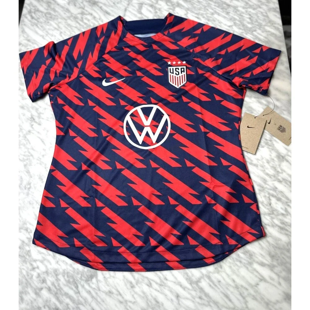 Nike Team USA USWNT Soccer/Football Jersey red blue Women’s Medium DR5046-670